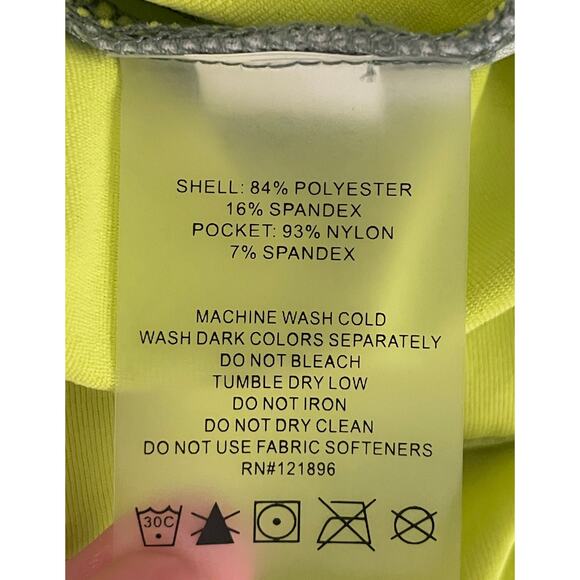 Title Nine Sunbuster Long Sleeve Pullover Neon Green Large Rash Guard Sun Shirt - Picture 11 of 11